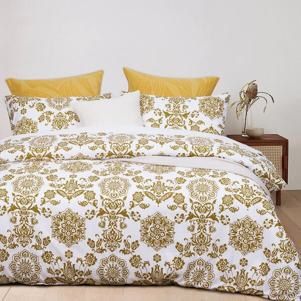 

Flower Print Duvet Cover Set Without Filler, Multicolor
