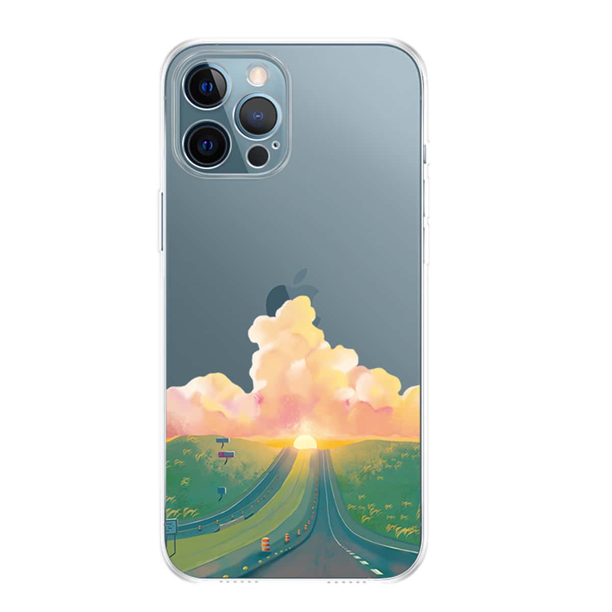 

Sunset Pattern Phone Case, Clear
