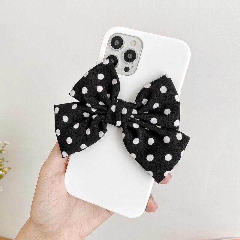 

Bow Decor Phone Case, White