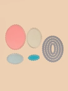 1 pieza truquel de corte oval - Plateado - Ver 3