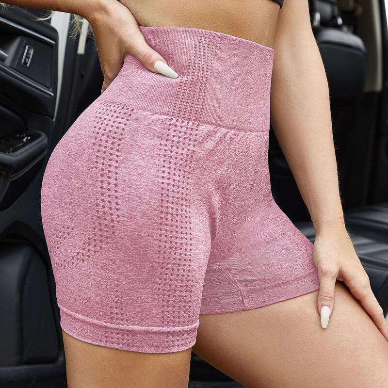 

Seamless High Stretch Sports Shorts, Dusty pink