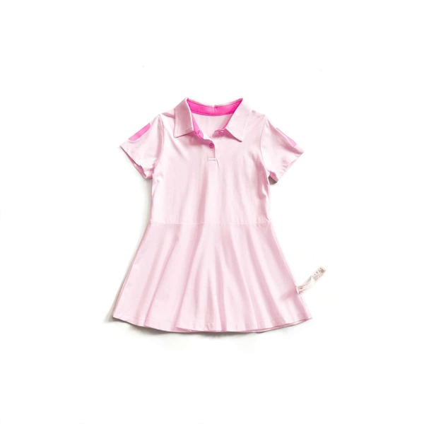 

Toddler Girls Letter & Number Print Dress, Baby pink