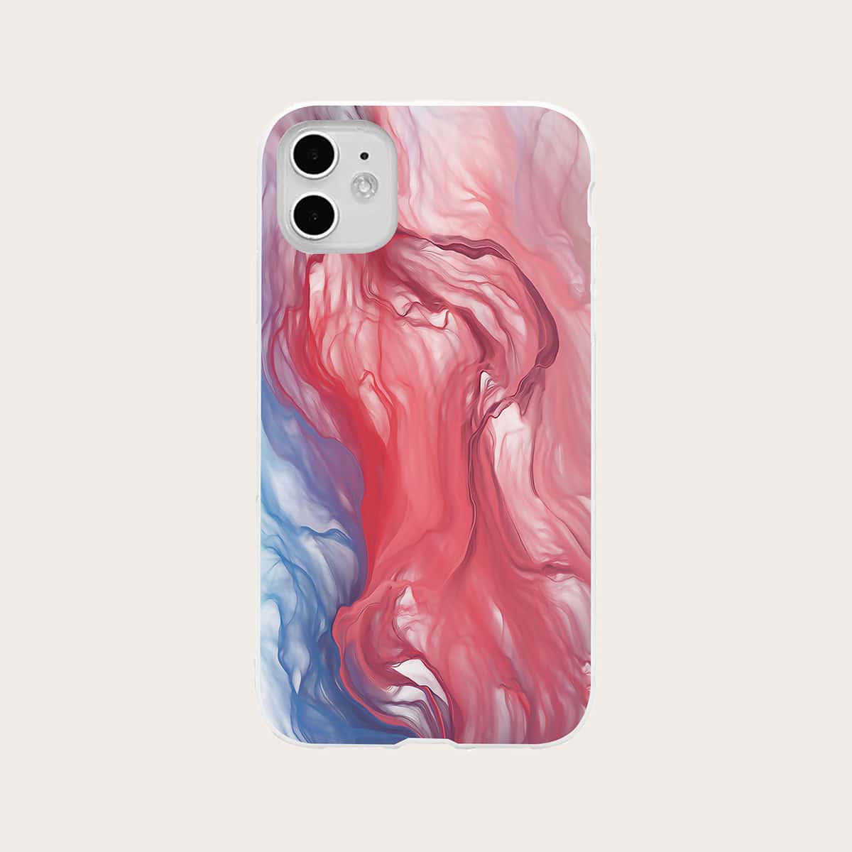 

1pc Graphic Phone Case, Multicolor