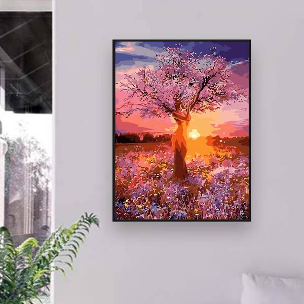 

Tree Print DIY Diamond Unframed Painting, Multicolor