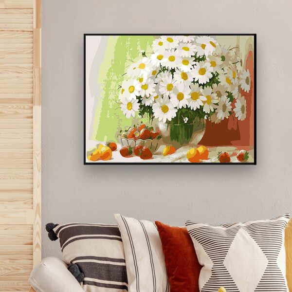 

Flower Print Diamond Painting Without Frame, Multicolor