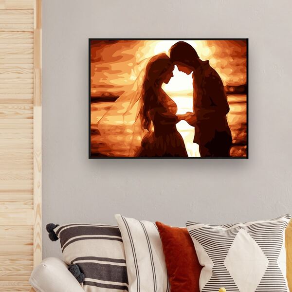 

Couple Print Diamond Painting Without Frame, Multicolor