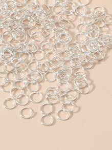 1 gói mở nhảy nhẫn để làm đồ trang sức và sửa chữa vòng cổ - Bạc - Xem 2