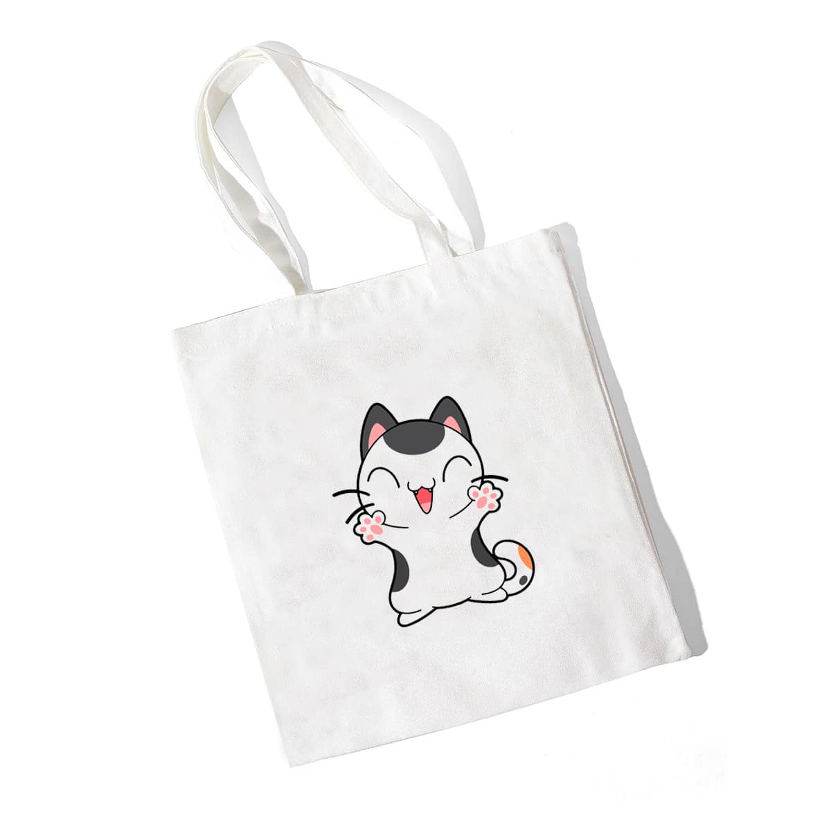 

Cartoon Graphic Shopper Bag, White