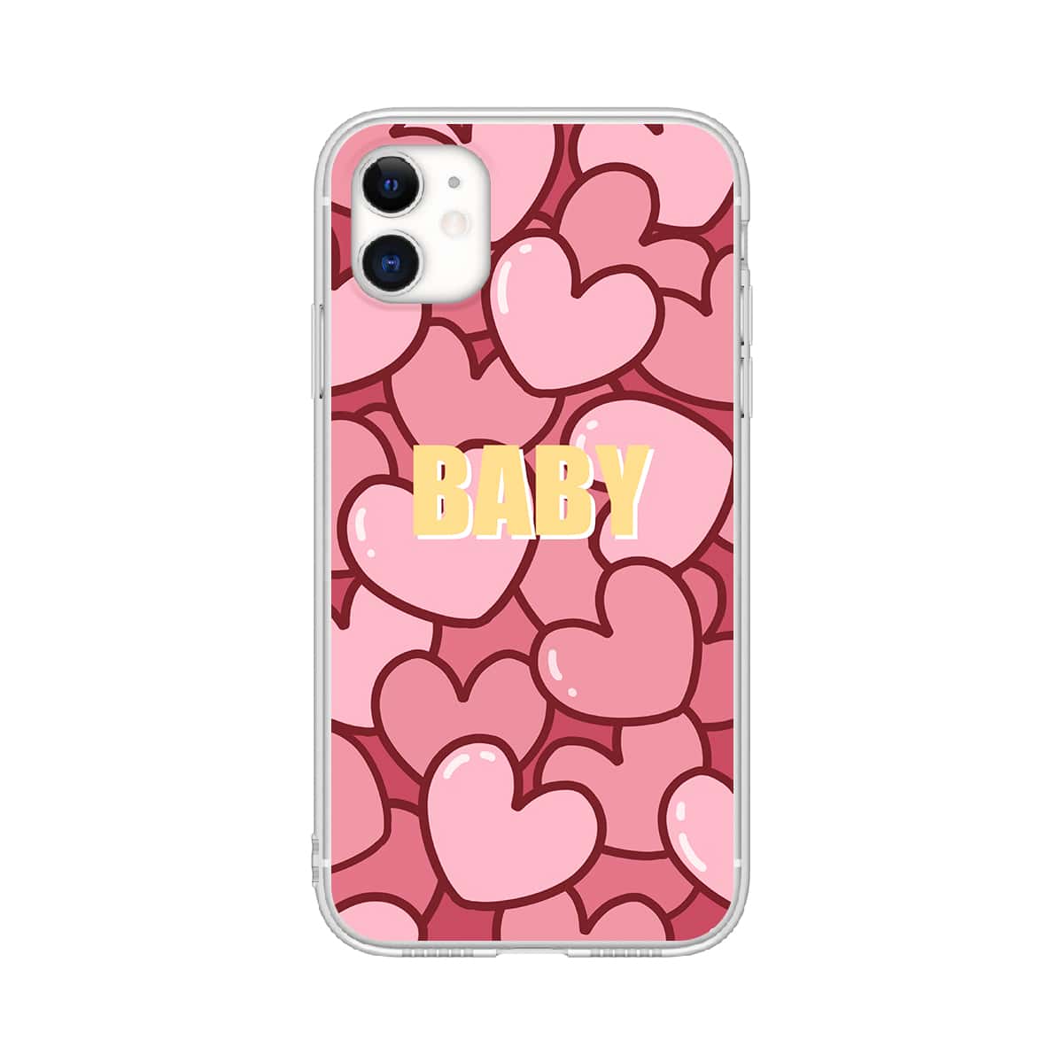 

Heart Pattern Phone Case, Multicolor