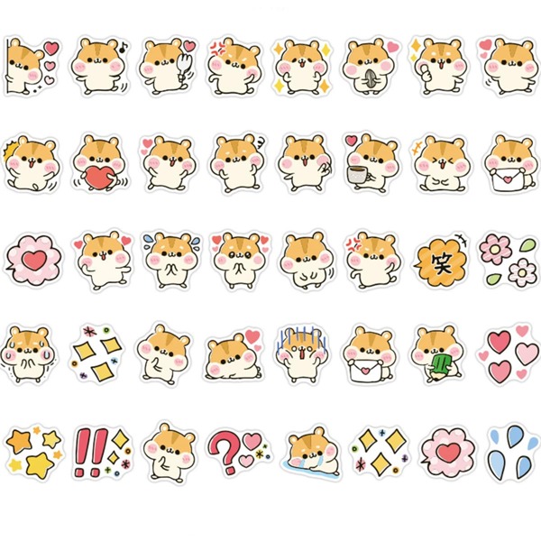 

40pcs Cartoon Graphic Random Sticker, Multicolor
