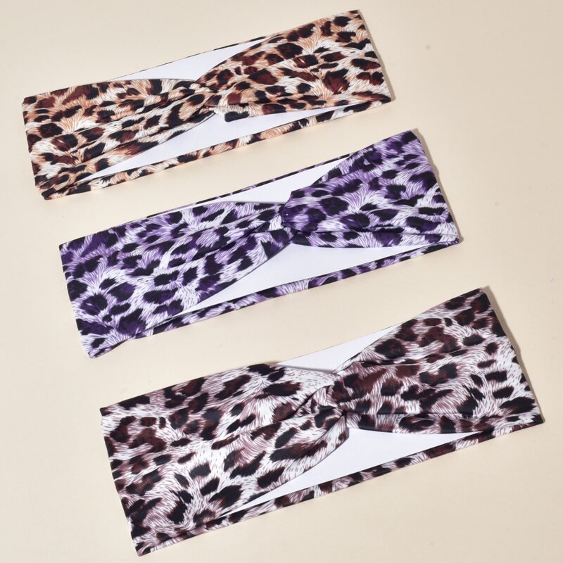 

3pcs Leopard Hair Band, Multicolor