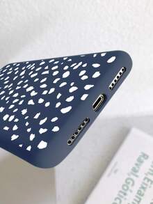Dalmatian Print Phone Case - Blue and White - View 3