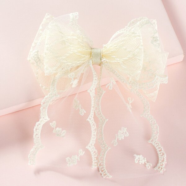 

Girls Bow Knot Hair Clip, Beige