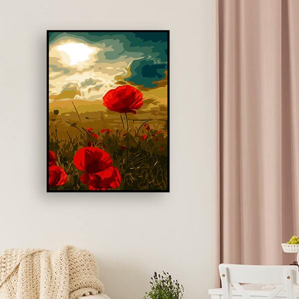 

Landscape Print DIY Diamond Unframed Painting, Multicolor