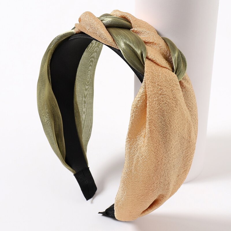 

1pc Color Block Hair Hoop, Multicolor