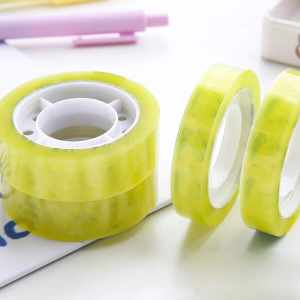 

4pcs Clear Tape Set, Yellow