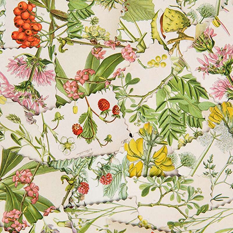 

46pcs Plants Pattern Sticker, Multicolor