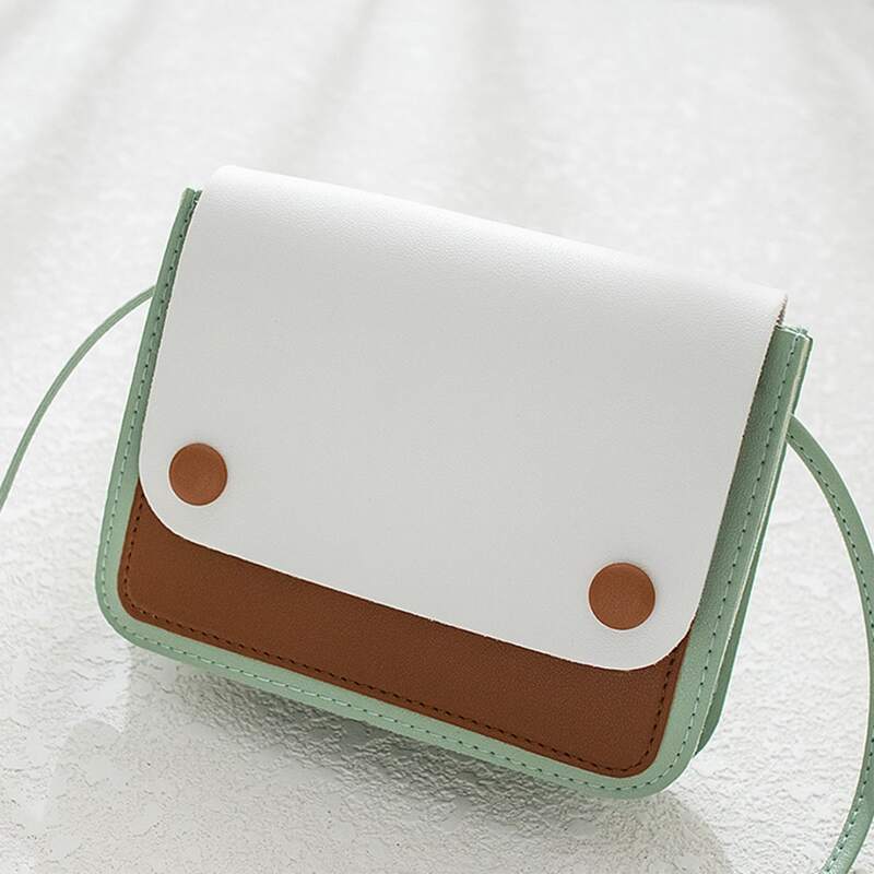 

Color Block Crossbody Bag, Green