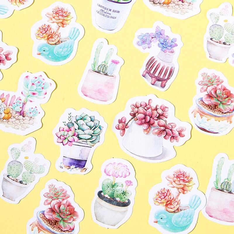 

45pcs Mixed Pattern Sticker, Multicolor
