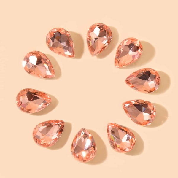 

10pcs Water Drop Jewelry Accessory, Orange