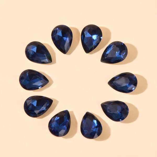 

10pcs Water Drop Jewelry Accessory, Royal blue