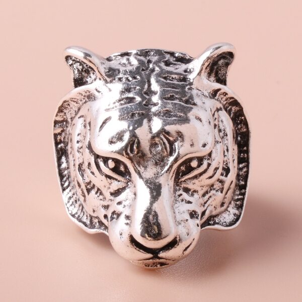

Men Animal Design Ring, Antique silver