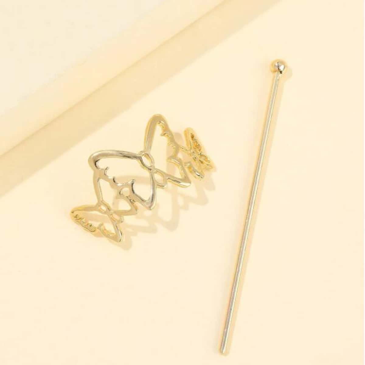 

Butterfly Hair Clip, Gold