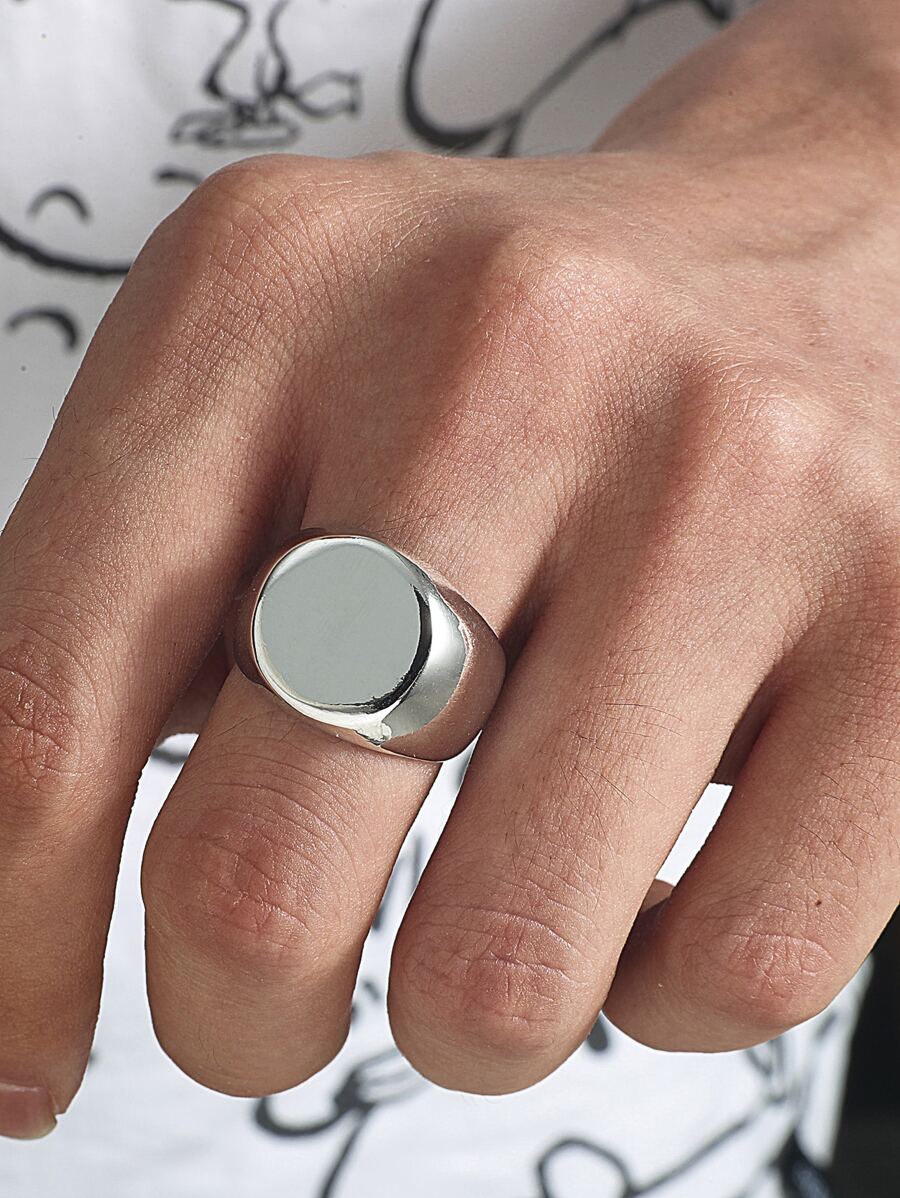Men Round Decor Ring | SHEIN USA