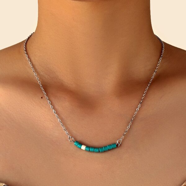 

Bead Decor Necklace, Green