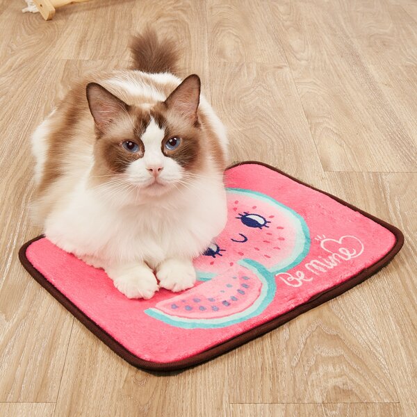 

Watermelon Print Pet Crate Mat, Pink