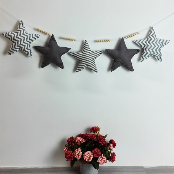 

1pc Star String Wall Hanging, Multicolor