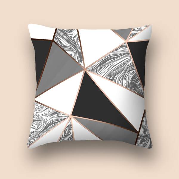 

Geometric Pattern Cushion Cover Without Filler, Multicolor