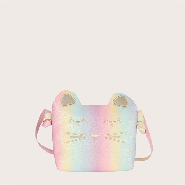 

Girls Ombre Cartoon Design Crossbody Bag, Multicolor