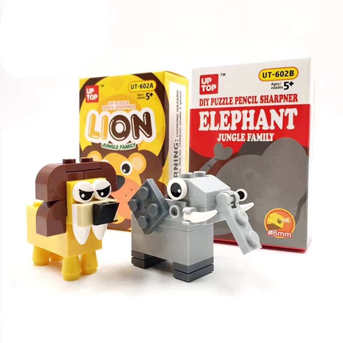 

1pc Cartoon Building Blocks Shaped Random Pencil Sharpener, Multicolor