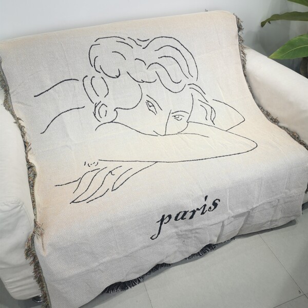 

Figure Graphic Sofa Towel, Multicolor