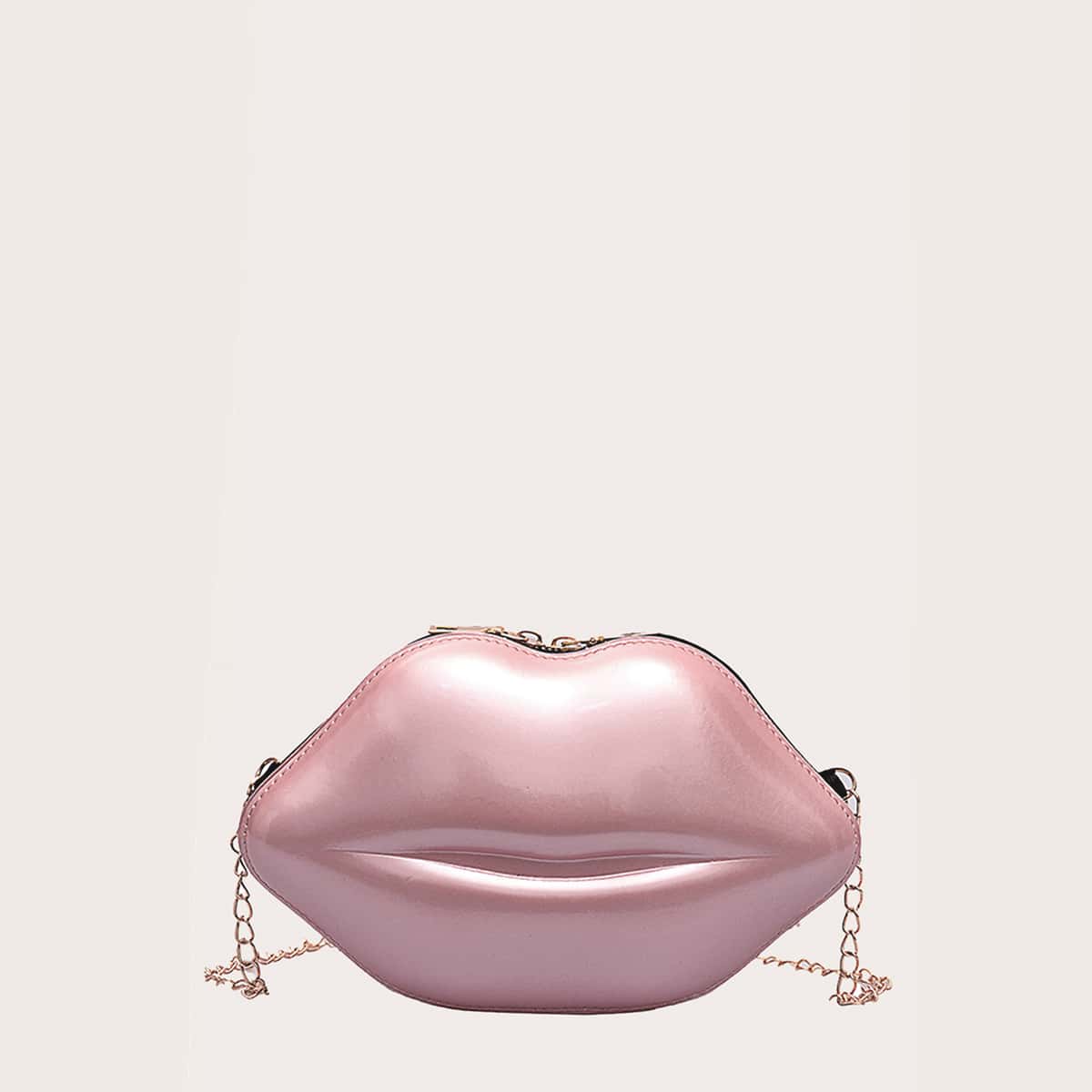 

Lip Design Crossbody Bag, Pink