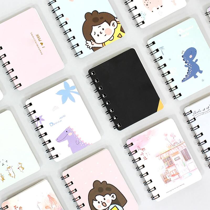 

1pc Cartoon Graphic Cover Random Spiral Notebook, Multicolor