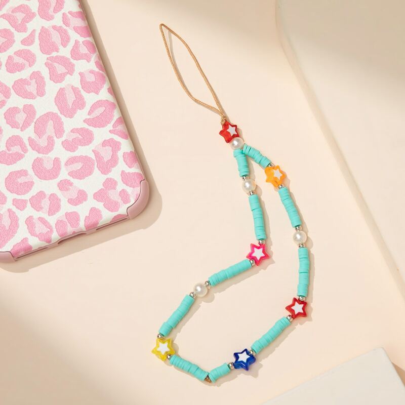 

Star & Faux Pearl Decor Bag Charm, Multicolor