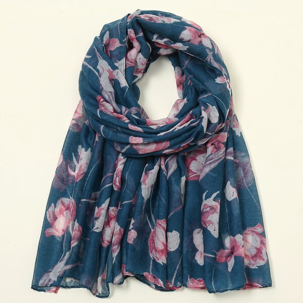 

Floral Print Scarf, Multicolor