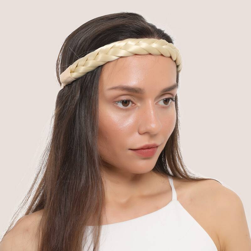 

Braided Headband Wig, Beige