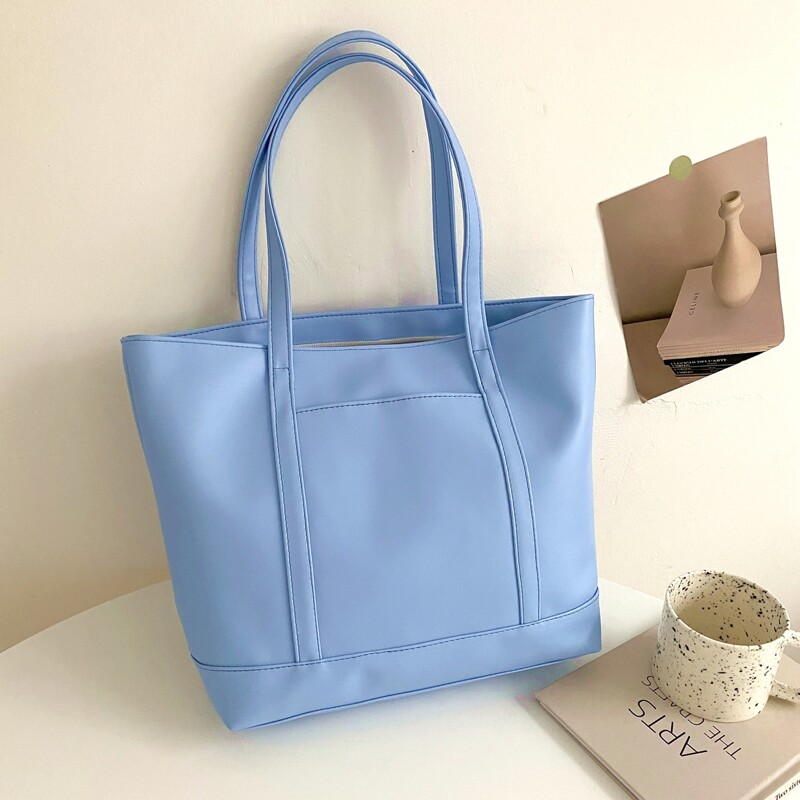 

Minimalist Tote Bag, Blue