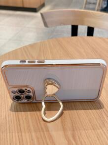 Hộp đựng điện thoại đứng khung hình tương phản - trắng - Xem 3