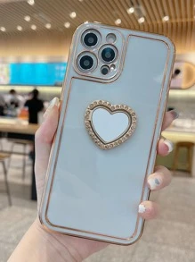 Hộp đựng điện thoại đứng khung hình tương phản - trắng - Xem 4