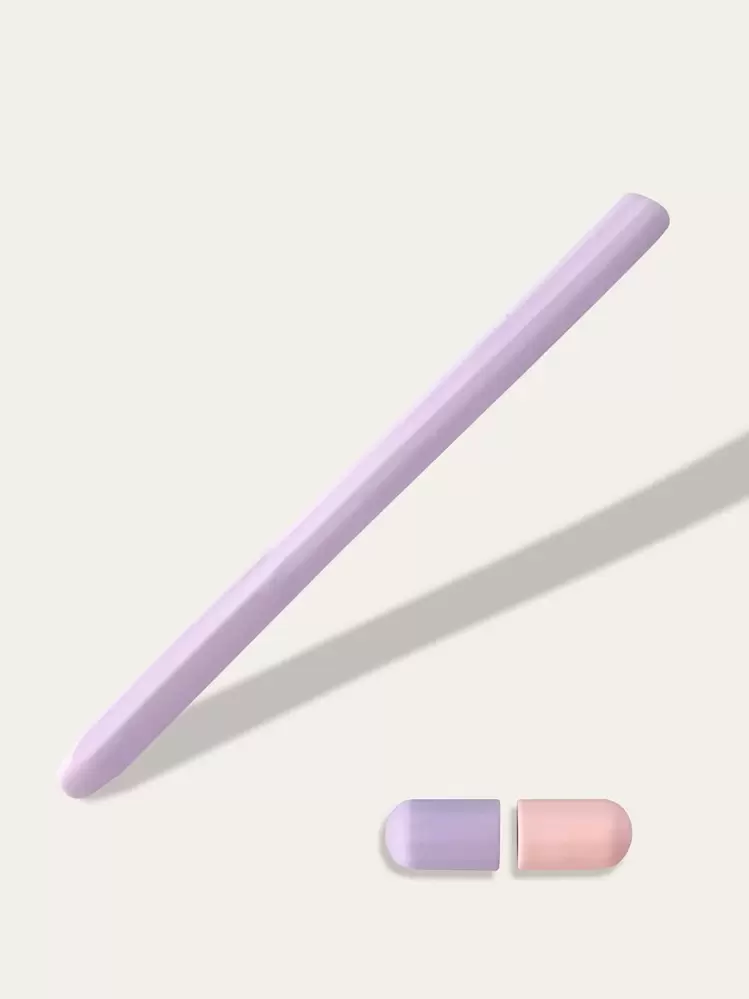 מארז סיליקון תואם עם Apple Pencil 1st - סגול - ראה 1