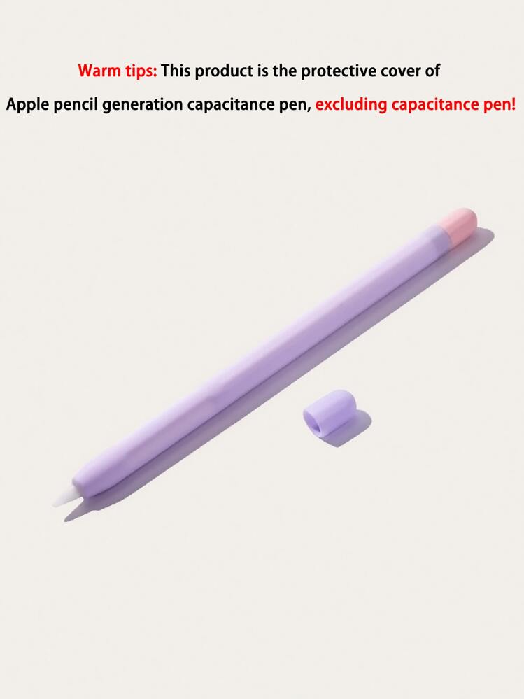 מארז סיליקון תואם עם Apple Pencil 1st - סגול - ראה 4
