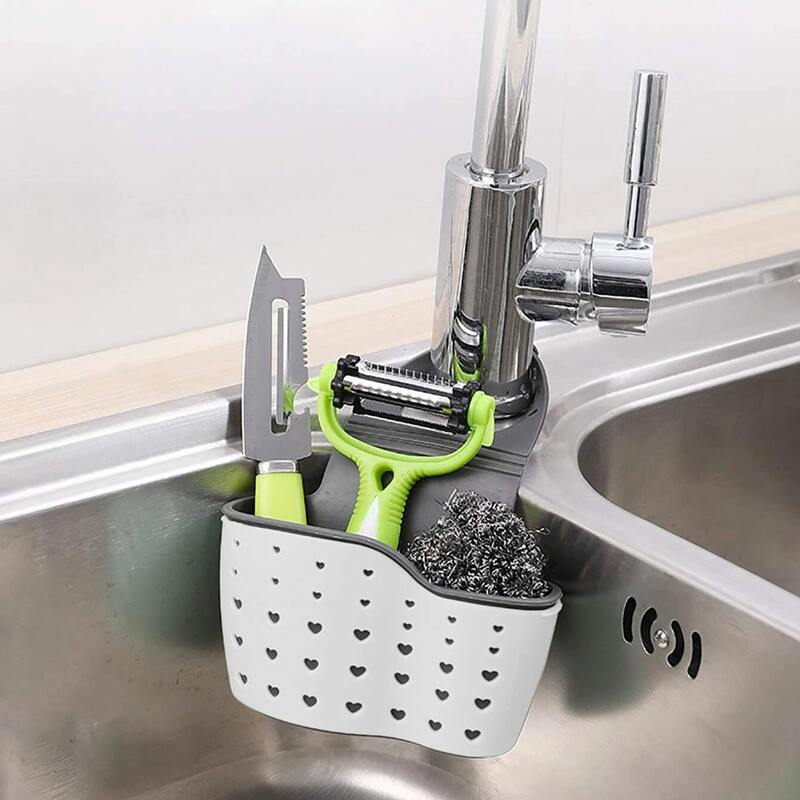 

1pc Random Hanging Drain Basket, White