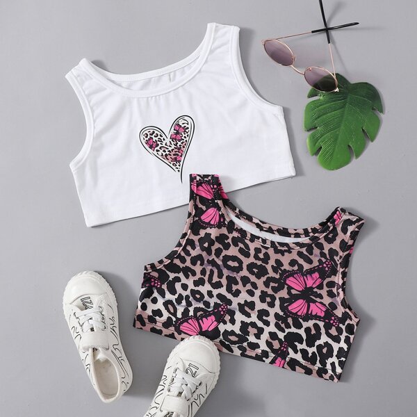 

Toddler Girls 2pack Leopard Tank Top, Multicolor