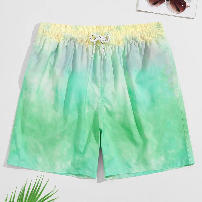 

Guys Tie Dye Drawstring Swim Trunks, Multicolor