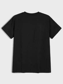 Chillumni Camiseta con estampado de sl - Negro - Ver 2