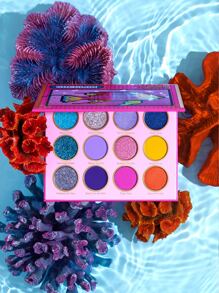 SHEGLAM Fin Within Palette 12-Clolor Glitter Matte Eyeshadow Palette Bold Color High Shine Long Lasting No Smudge Highly Pigmented Soft Smooth Eyeshadow Eye Makeup Cosmetics Pink Eyeshadow Brand Beauty Makeup Face Paint Cosmetic For Women Girls Perfect For Winter Spring Ideal For Y2K Fancy Fashion Suitable For Birthday Gift Party Ready Best Color - Fin Within - View 5